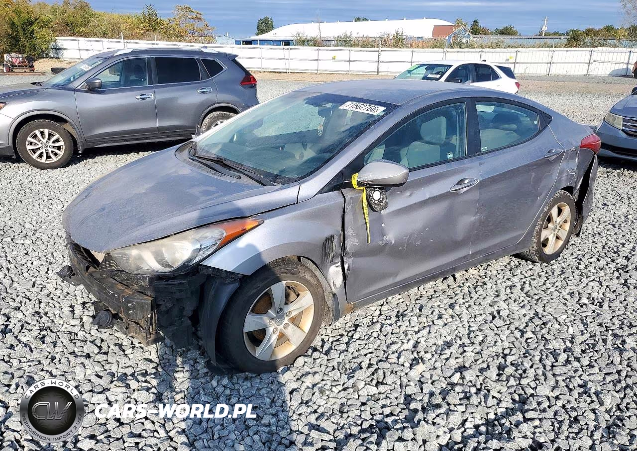 2012 Hyundai Elantra Gls VIN:KMHDH4AE0CU384978 - 1