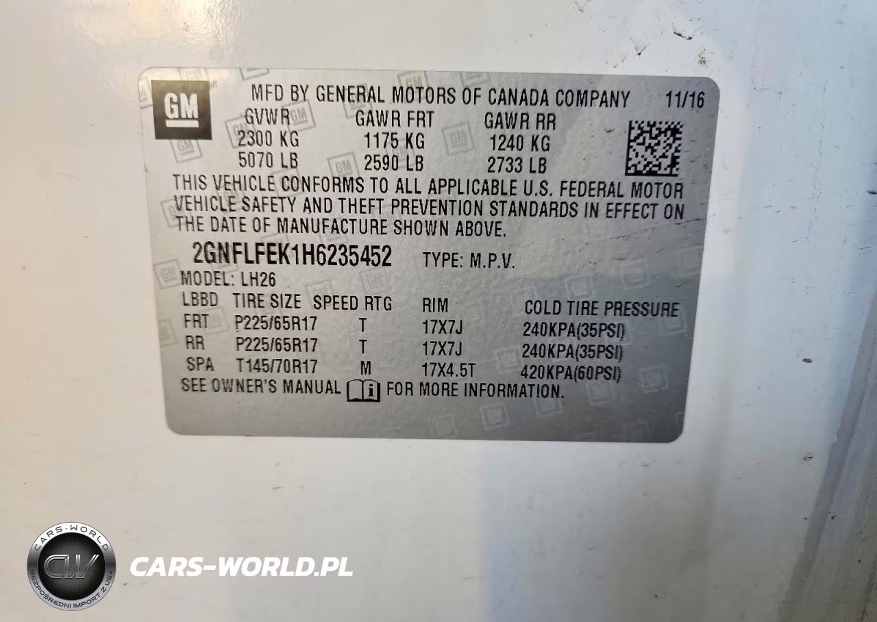2017 Chevrolet Equinox Lt VIN:2GNFLFEK1H6235452 - 12