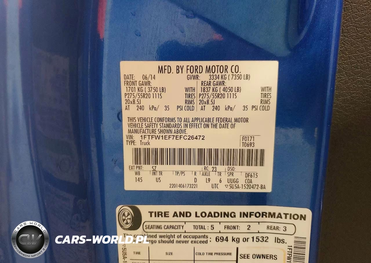 2014 Ford F150 Supercrew VIN:1FTFW1EF7EFC26472 - 12