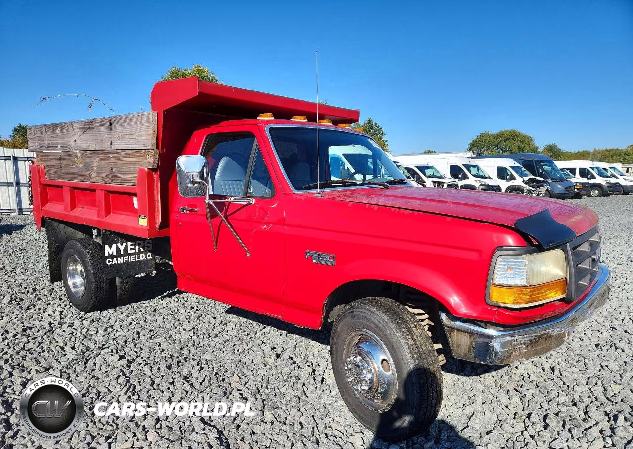 1996 Ford F350 Super Duty Dump Truck VIN:1FDKF37H9TEA52315 - 4