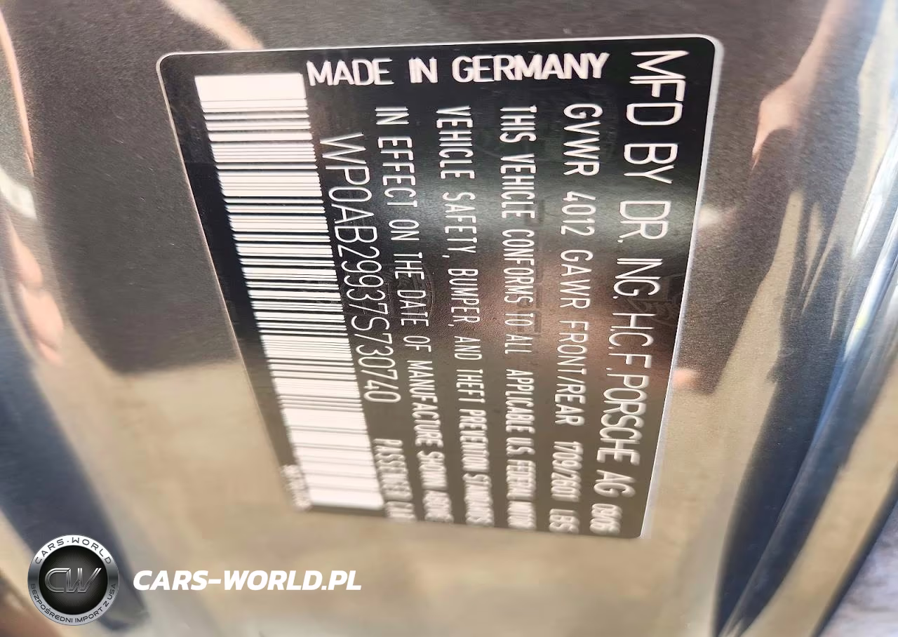 2007 Porsche 911 Carrera S VIN:WP0AB29937S730740 - 12