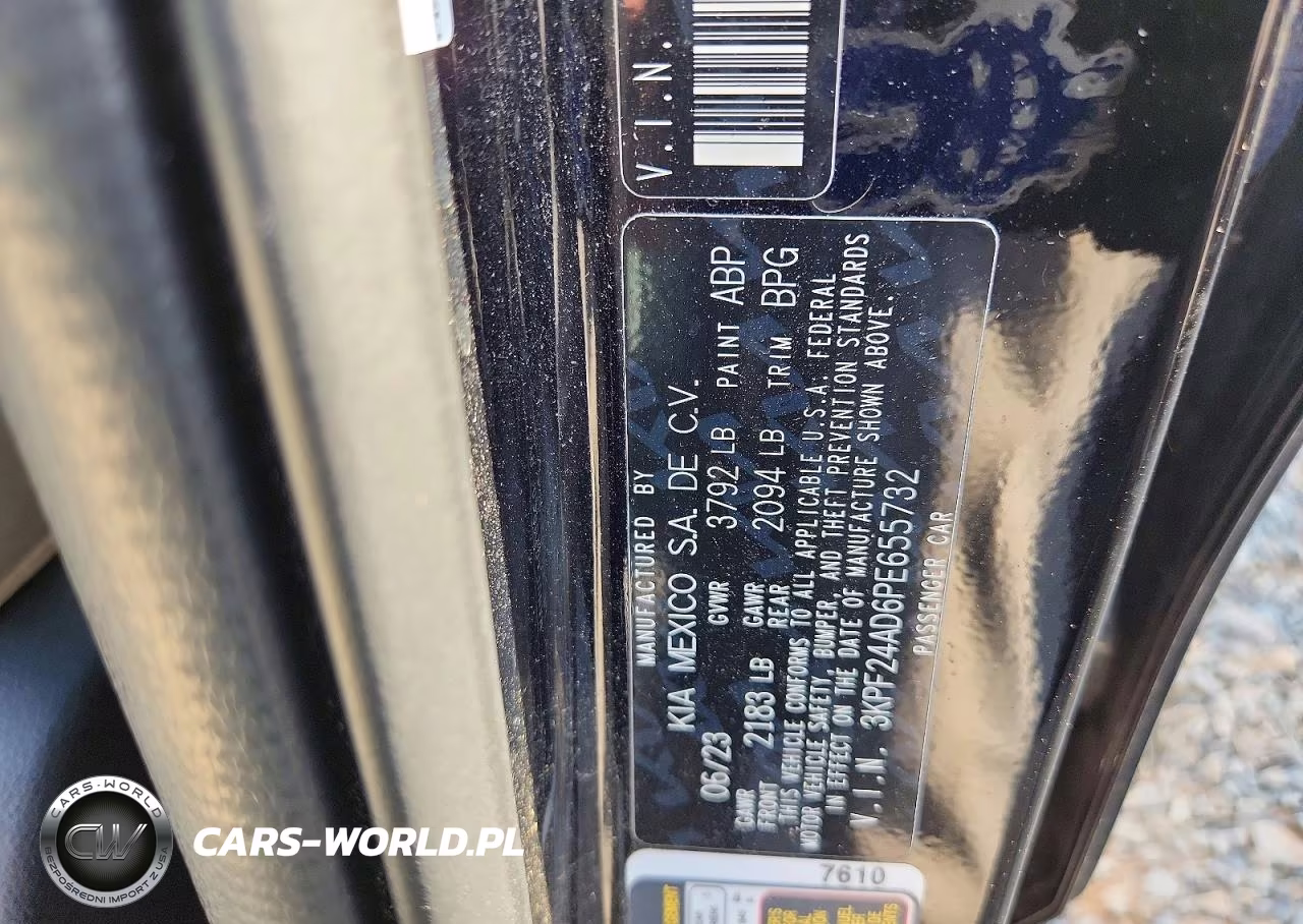 2023 Kia Forte Lxs VIN:3KPF24AD6PE655732 - 12