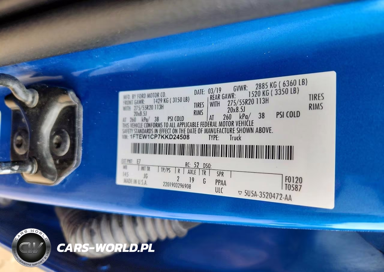 2019 Ford F150 Supercrew VIN:1FTEW1CP7KKD24508 - 12