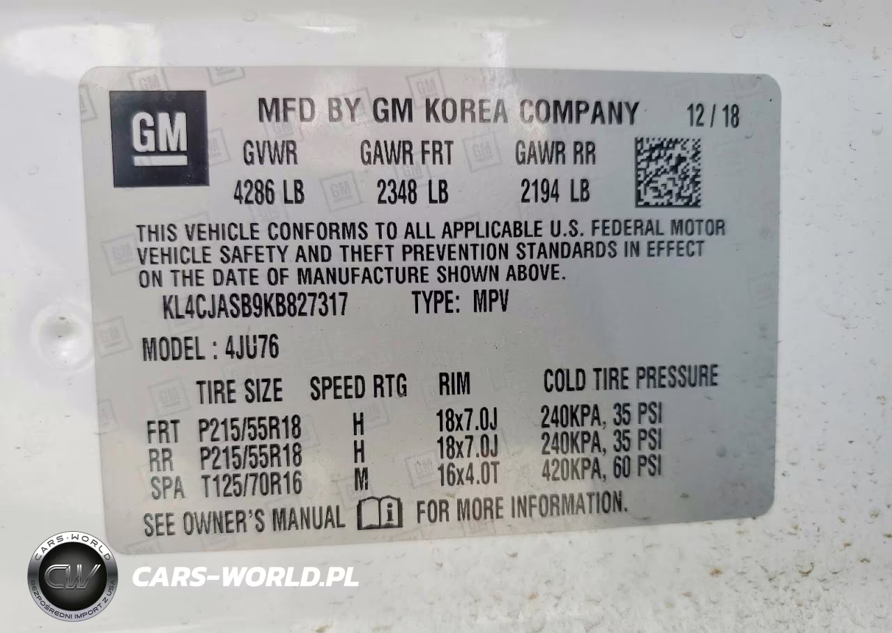 2019 Buick Encore Preferred VIN:KL4CJASB9KB827317 - 13