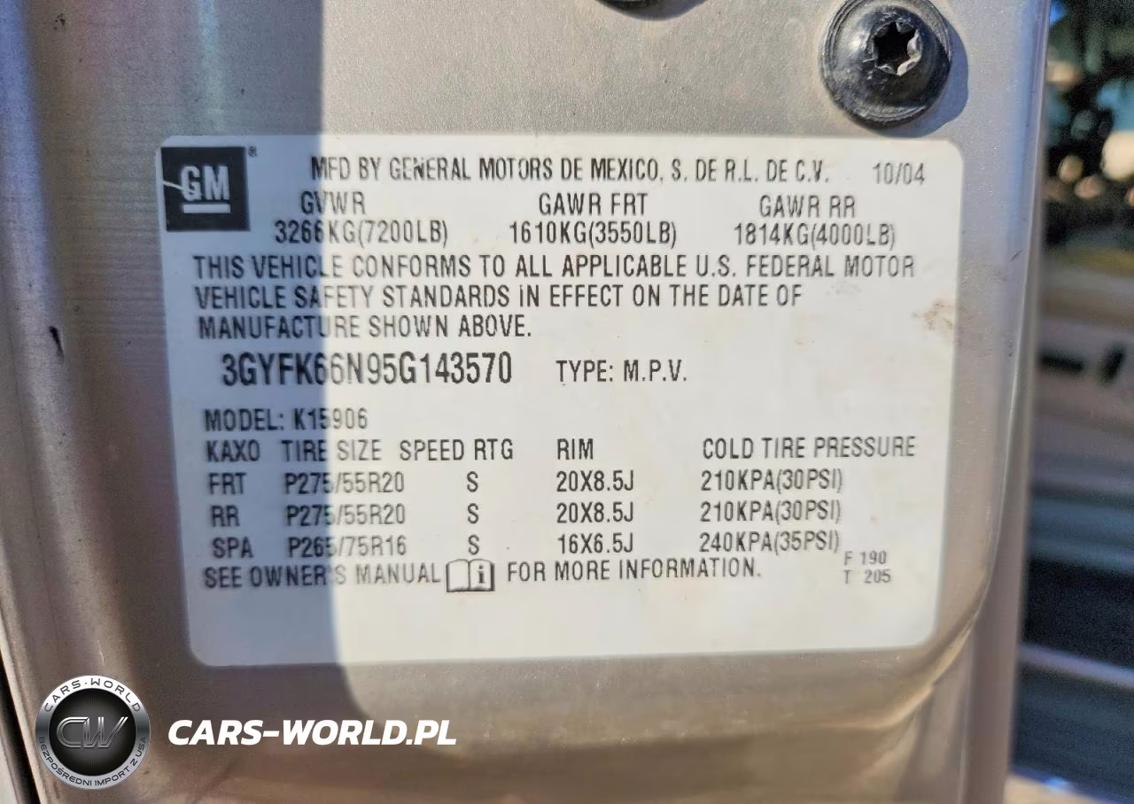 2005 Cadillac Escalade Esv VIN:3GYFK66N95G143570 - 13