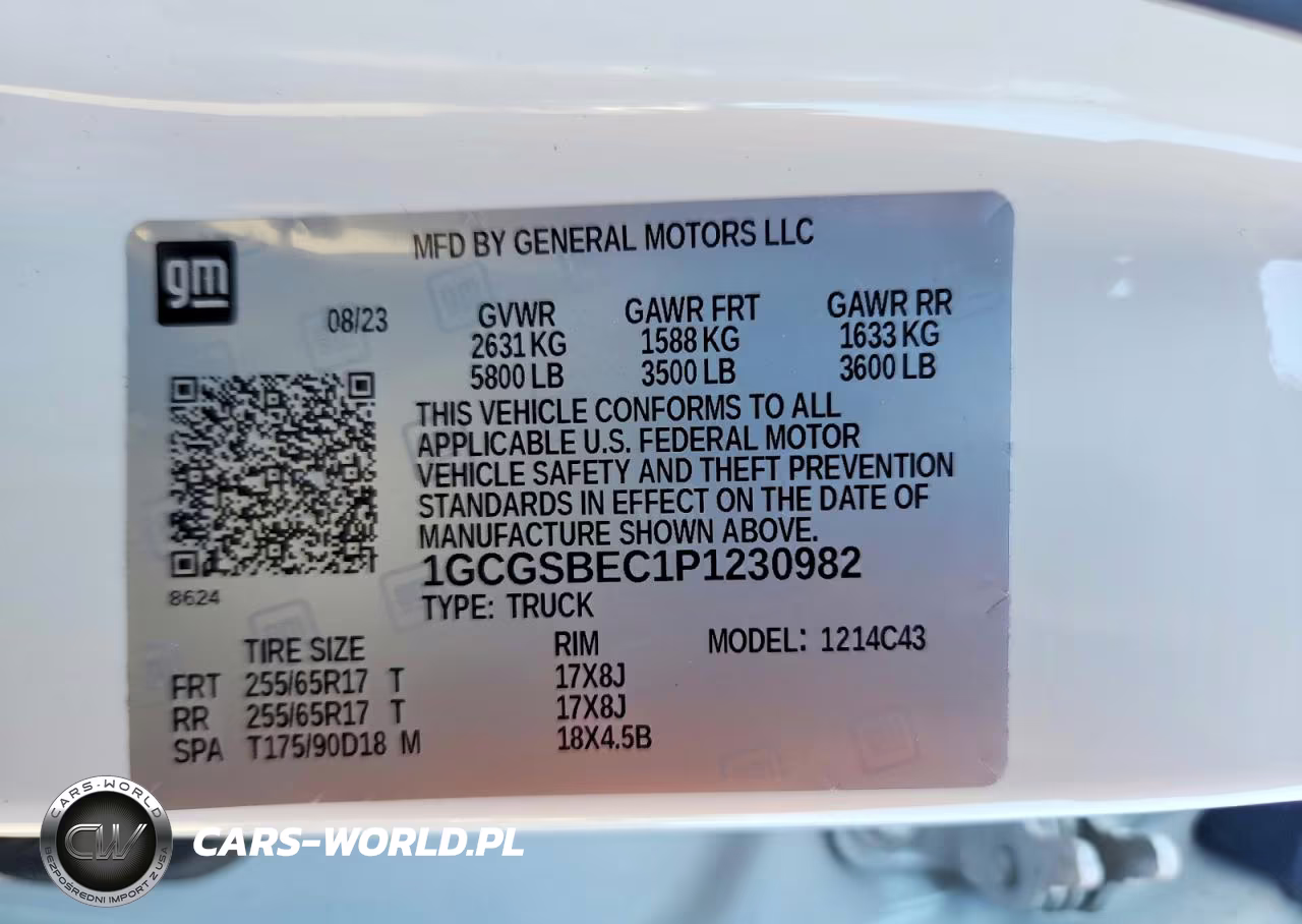 2023 Chevrolet Colorado 2Wd Short Box Wt VIN:1GCGSBEC1P1230982 - 12