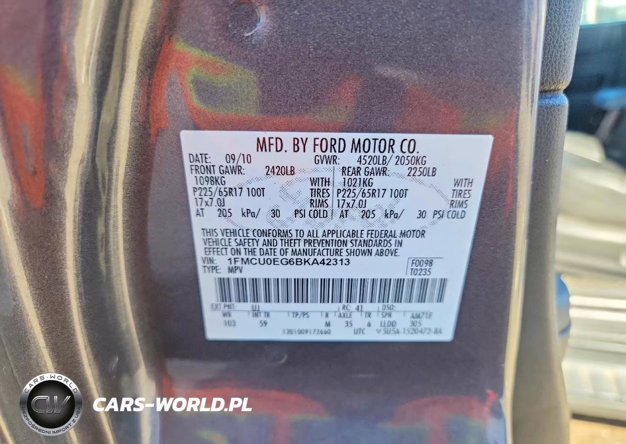 2011 Ford Escape Limited VIN:1FMCU0EG6BKA42313 - 12