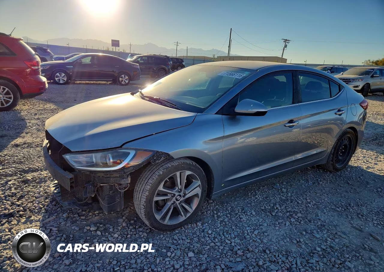 2017 Hyundai Elantra Limited VIN:5NPD84LF4HH009543 - 1