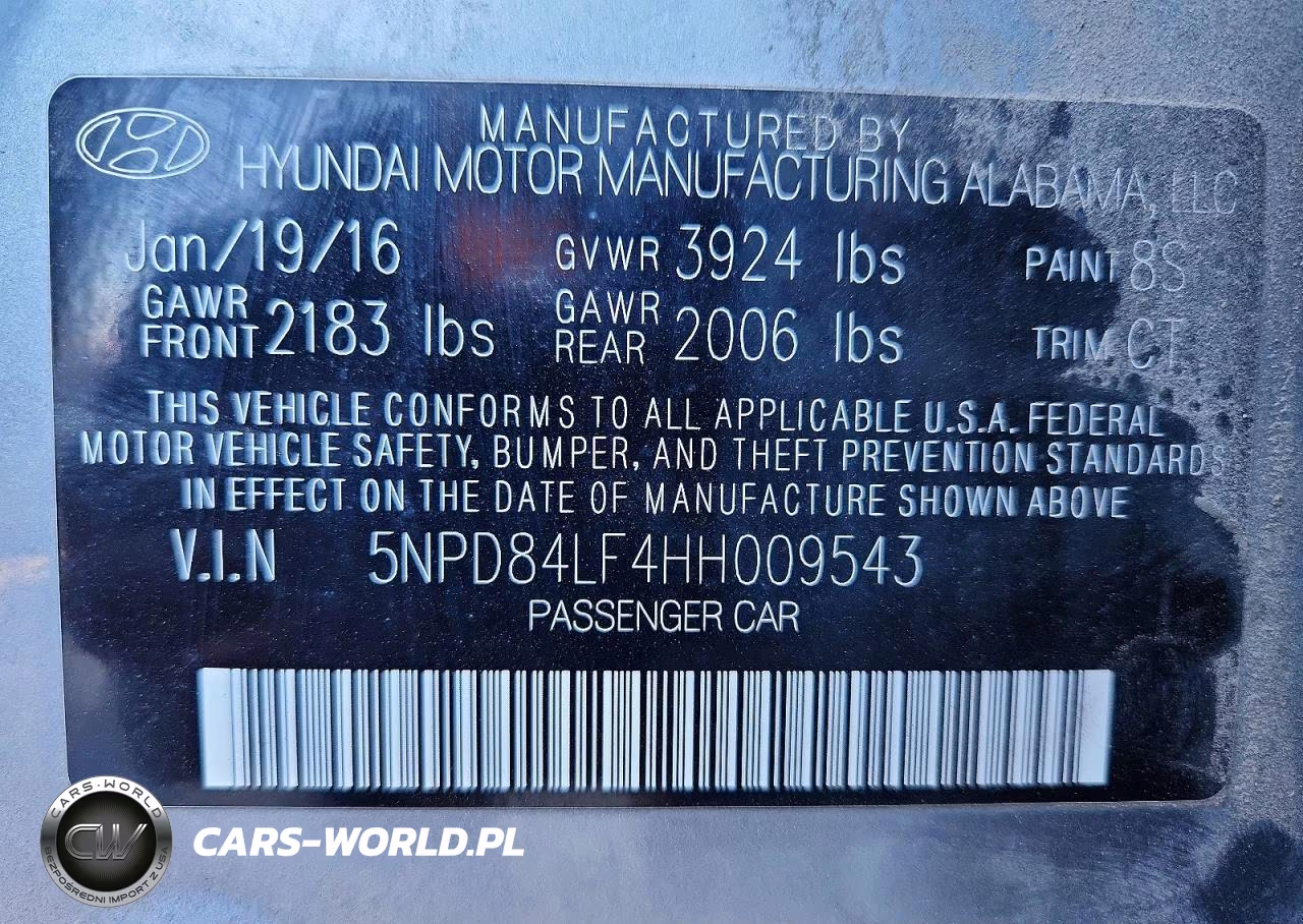 2017 Hyundai Elantra Limited VIN:5NPD84LF4HH009543 - 13