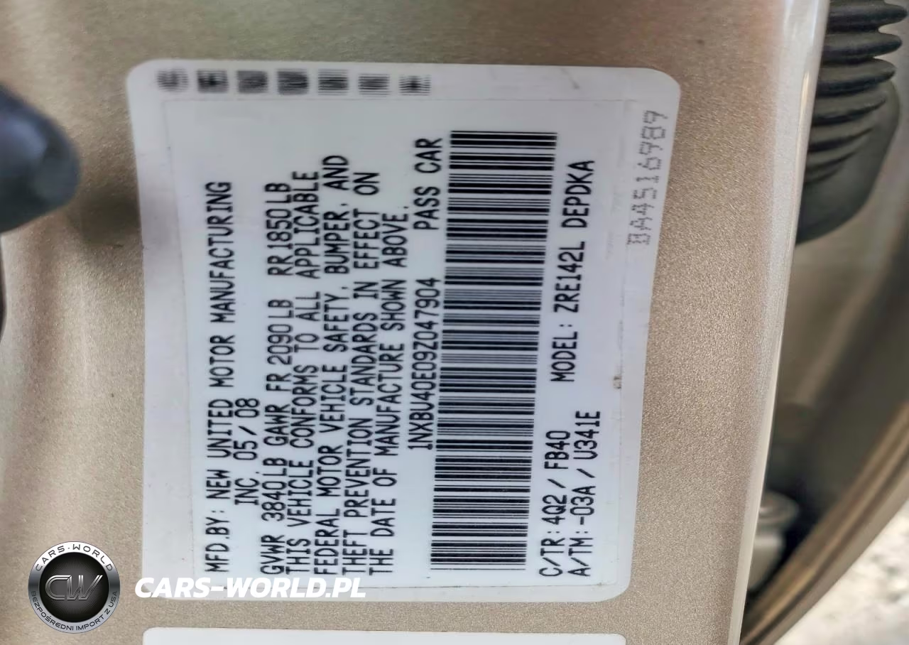 2009 Toyota Corolla Le VIN:1NXBU40E09Z047904 - 12