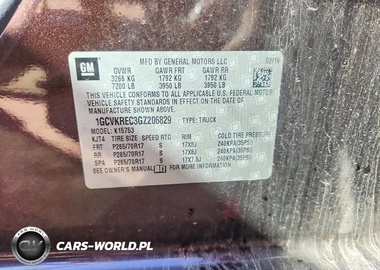 2016 Chevrolet Silverado K1500 Lt VIN:1GCVKREC3GZ206829 - 13