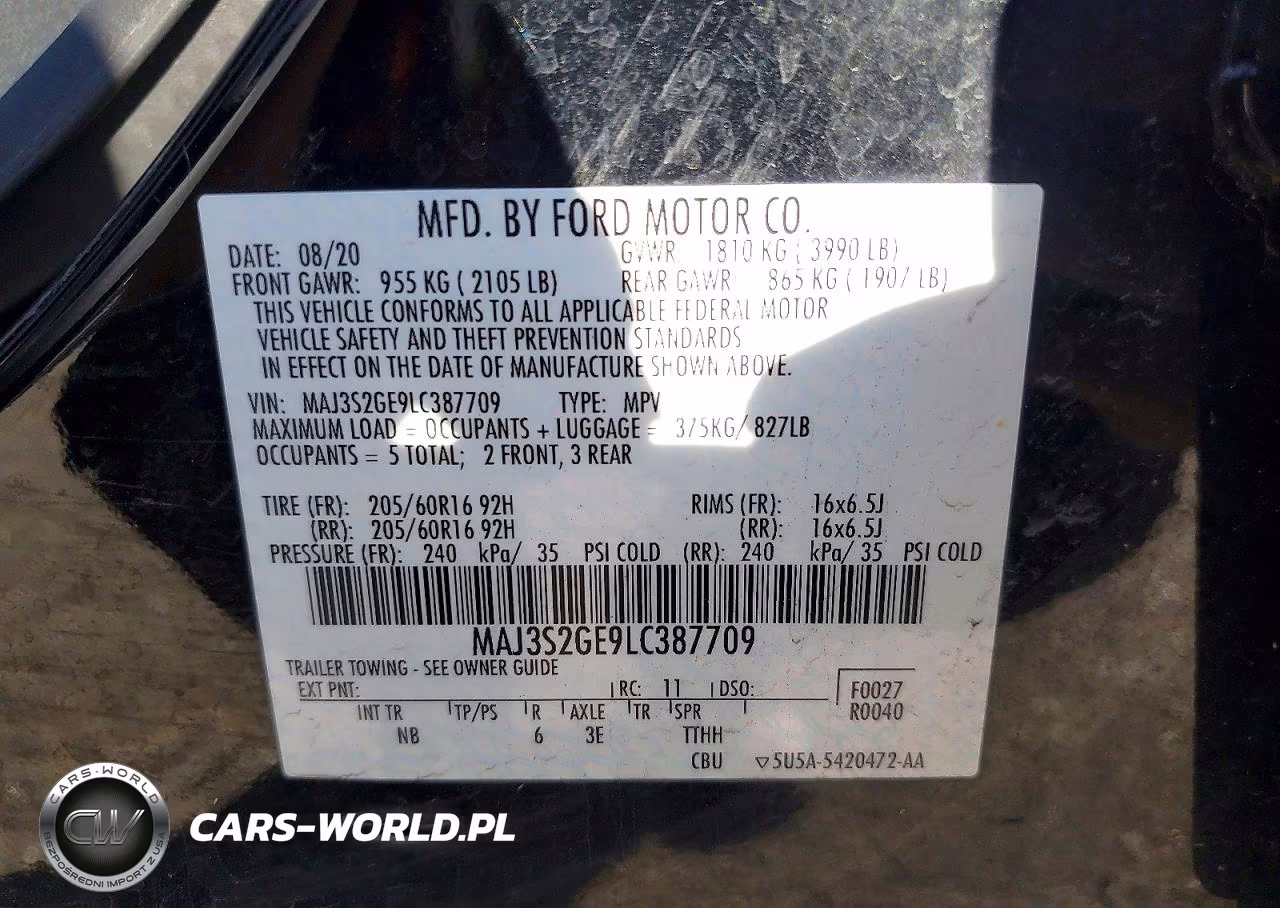 2020 Ford Ecosport Se VIN:MAJ3S2GE9LC387709 - 14