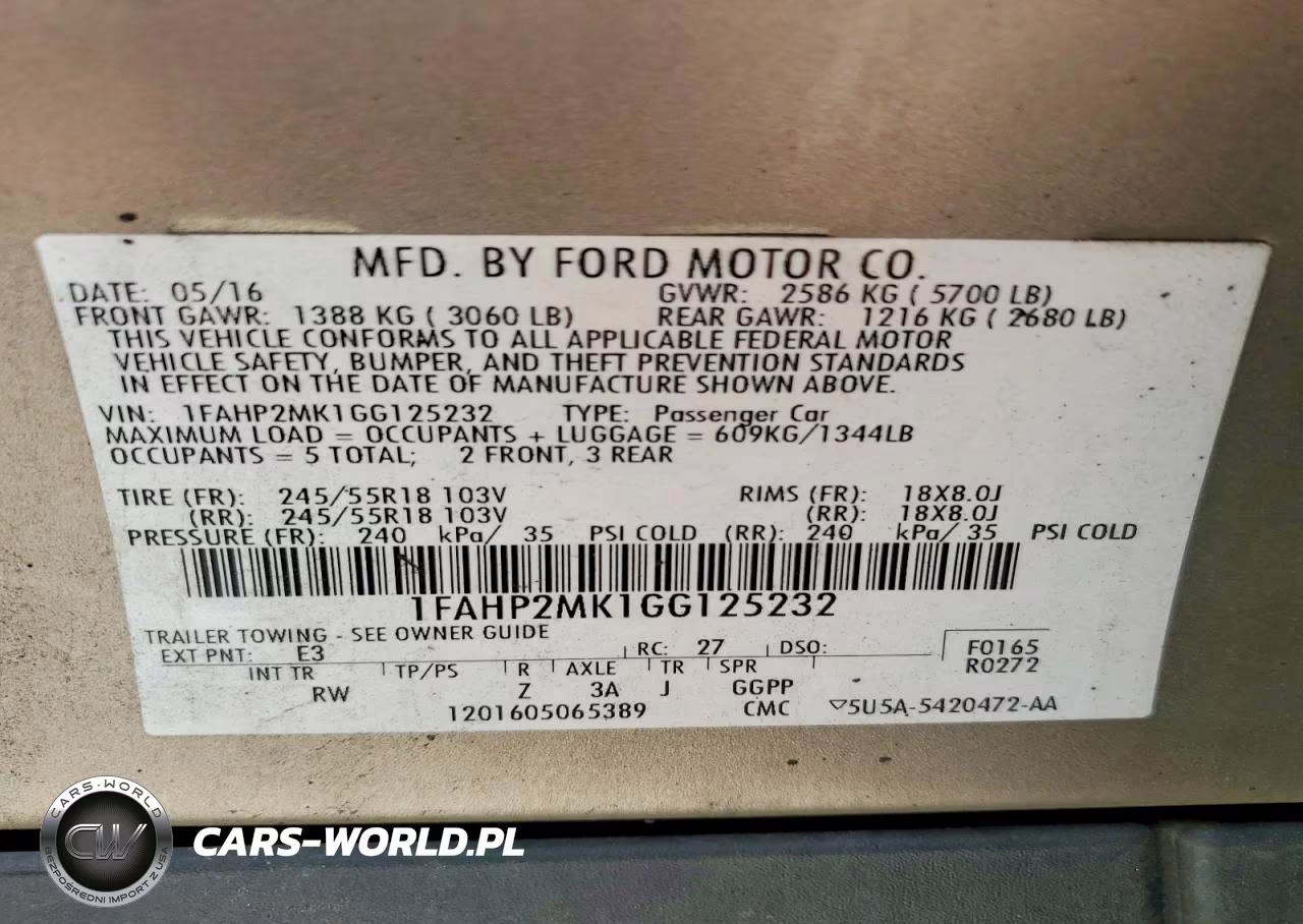 2016 Ford Taurus Police Interceptor VIN:1FAHP2MK1GG125232 - 12