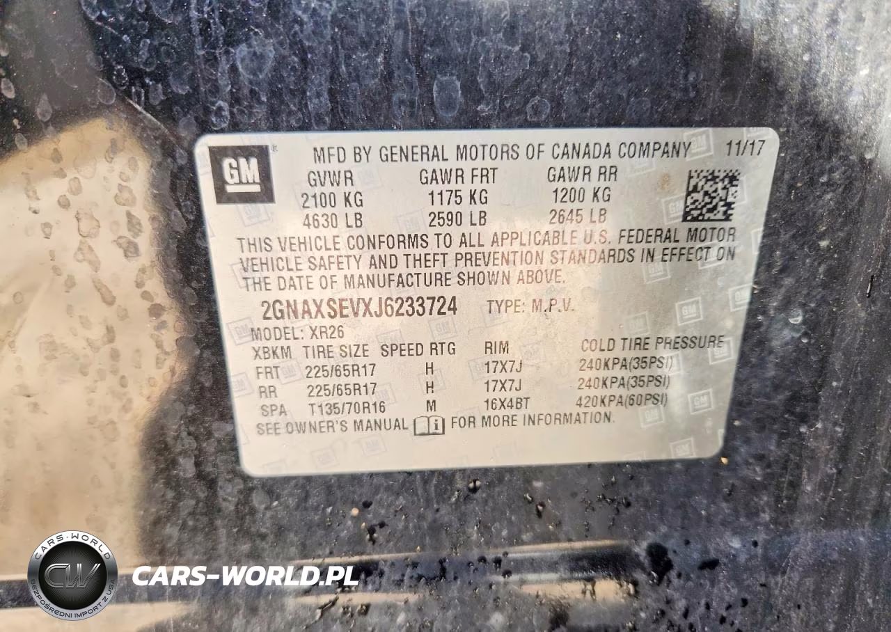 2018 Chevrolet Equinox Lt VIN:2GNAXSEVXJ6233724 - 13