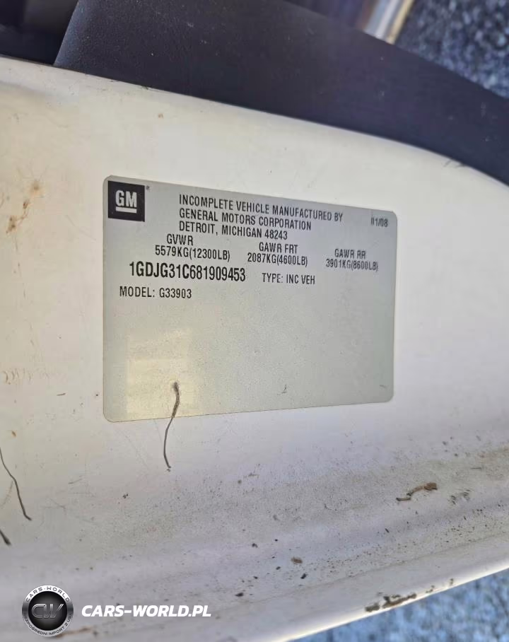 2008 GMC Savana G3500 VIN:1GDJG31C681909453 - 12