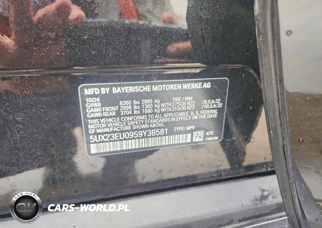 2025 BMW X5 xDrive40I VIN:5UX23EU09S9Y38581 - 13