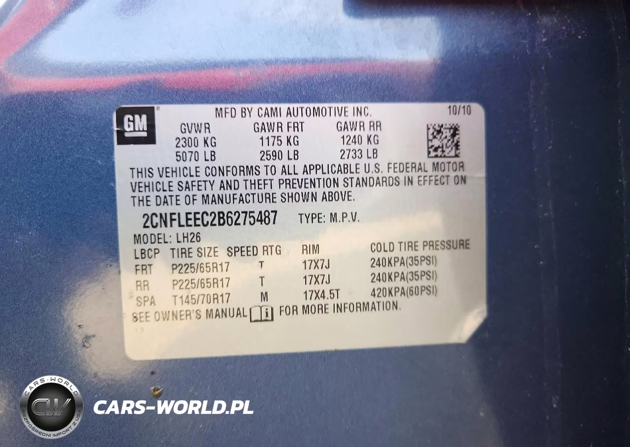 2011 Chevrolet Equinox Lt VIN:2CNFLEEC2B6275487 - 13