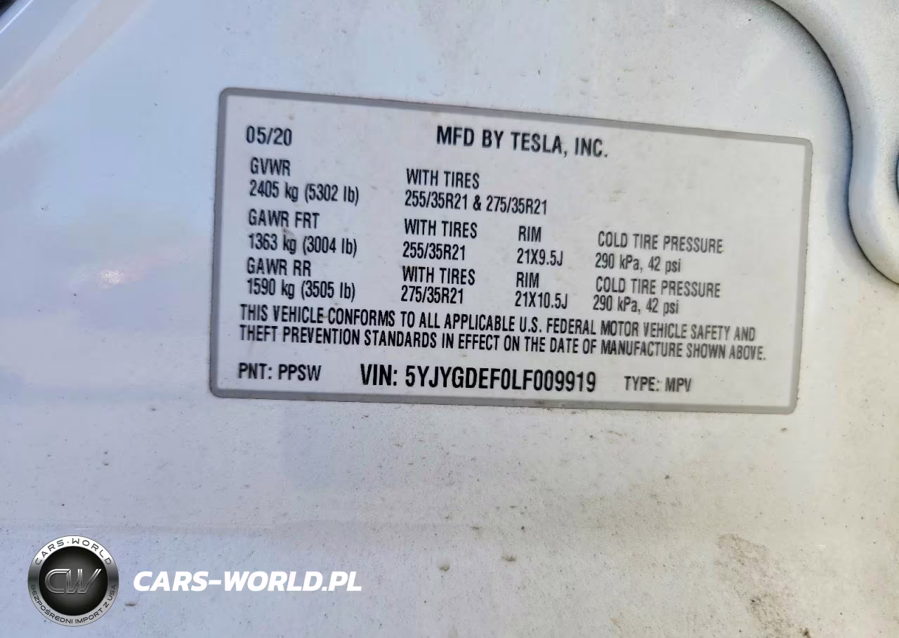 2020 Tesla Model Y VIN:5YJYGDEF0LF009919 - 13