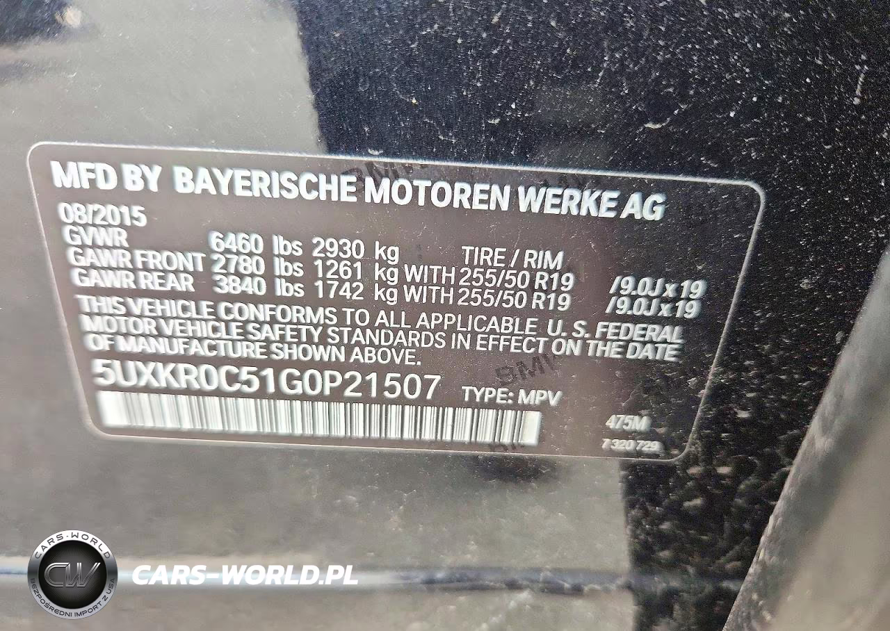 2016 BMW X5 xDrive35I VIN:5UXKR0C51G0P21507 - 14