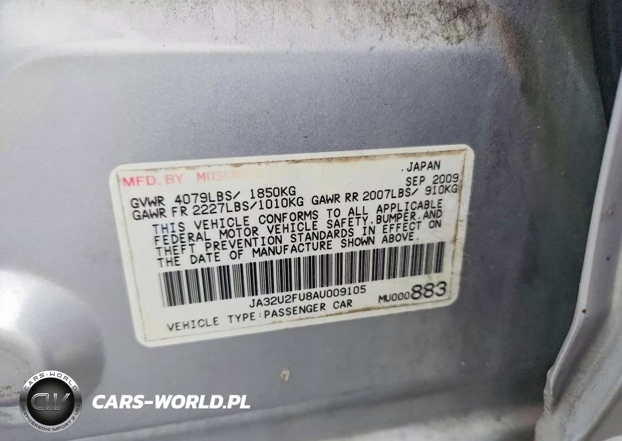 2010 Mitsubishi Lancer Es-Es Sport VIN:JA32U2FU8AU009105 - 13