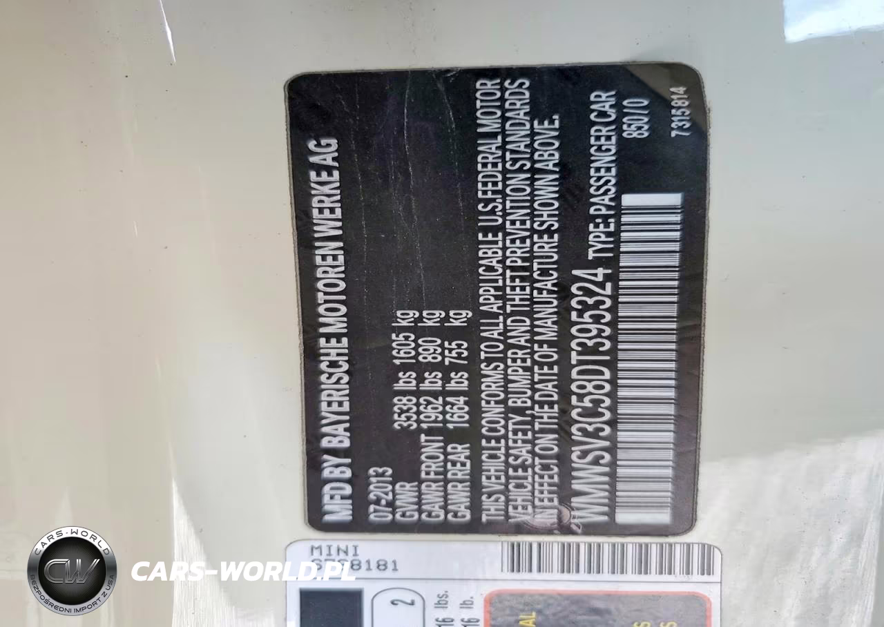 2013 Mini Cooper S VIN:WMWSV3C58DT395324 - 12