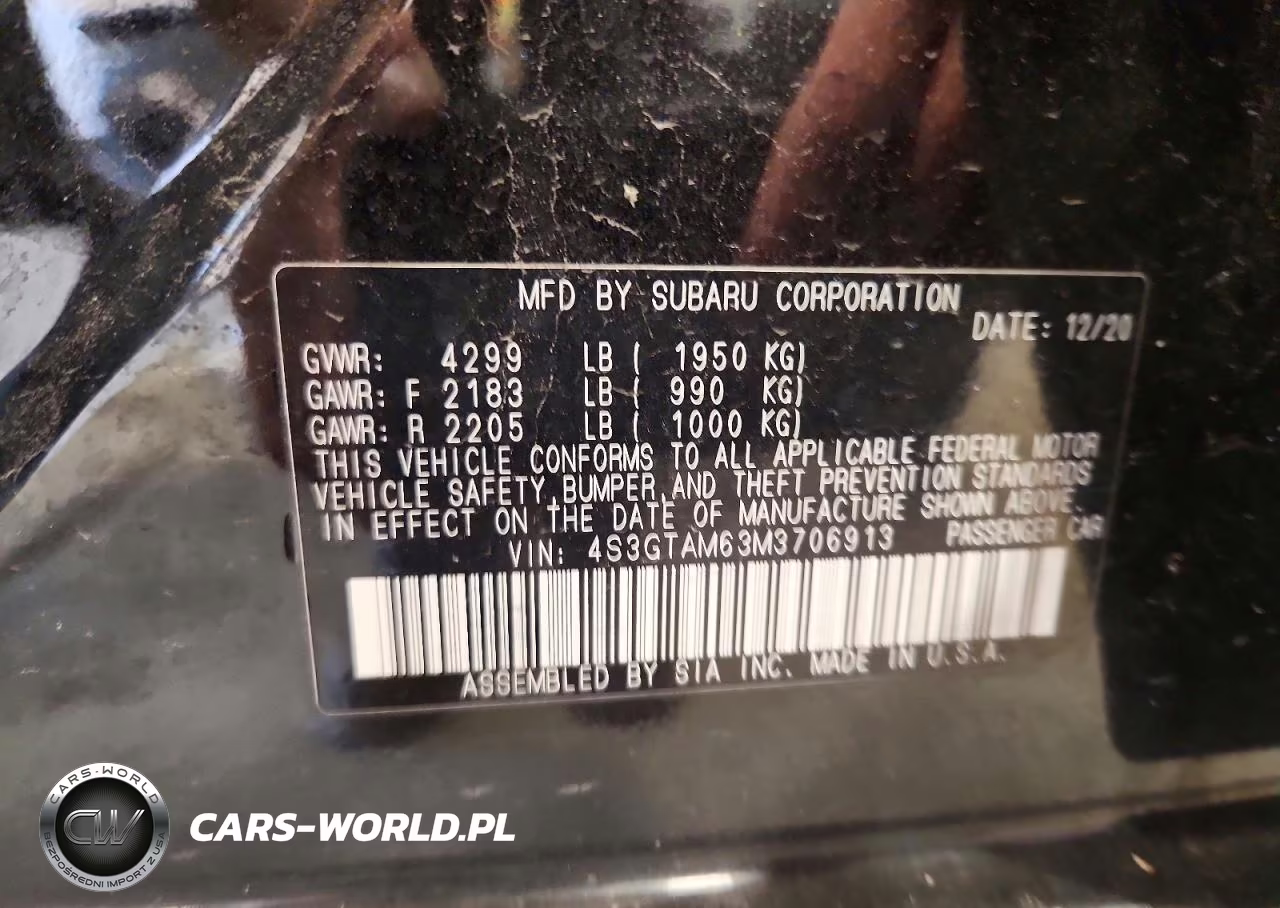 2021 Subaru Impreza Sport VIN:4S3GTAM63M3706913 - 13