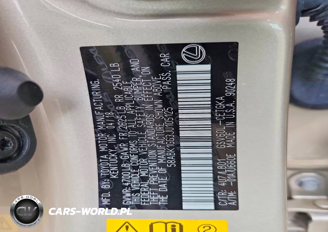 2018 Lexus Es 350 VIN:58ABK1GG3JU105125 - 12