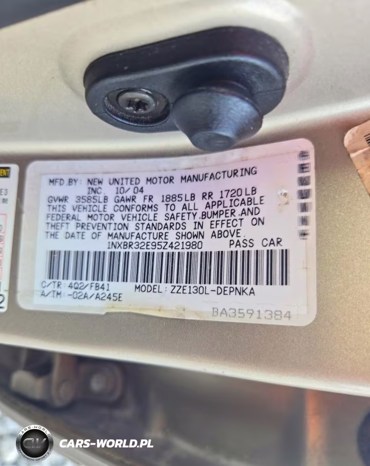 2005 Toyota Corolla Le VIN:1NXBR32E95Z421980 - 12