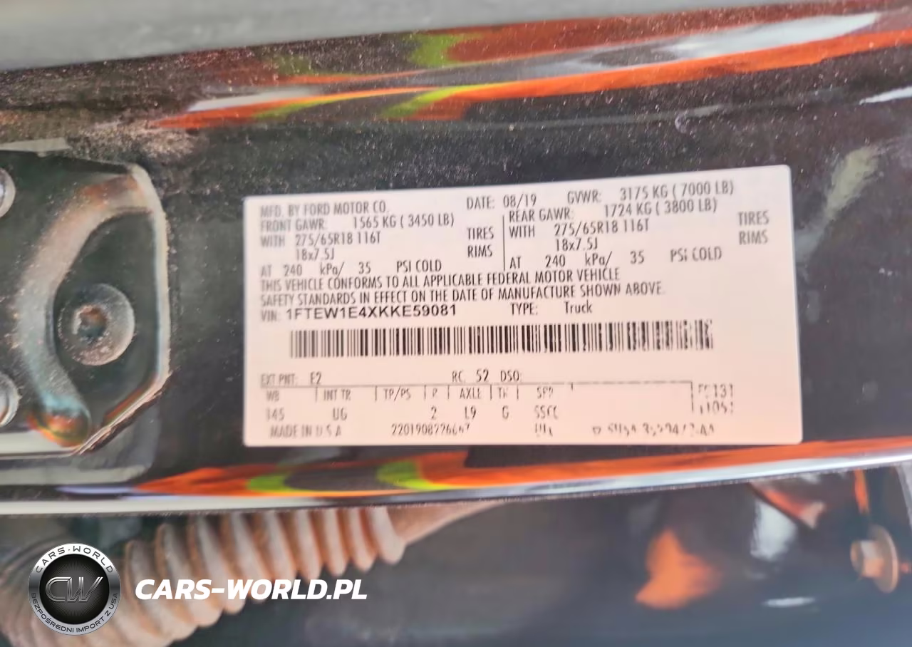 2019 Ford F150 Supercrew VIN:1FTEW1E4XKKE59081 - 12