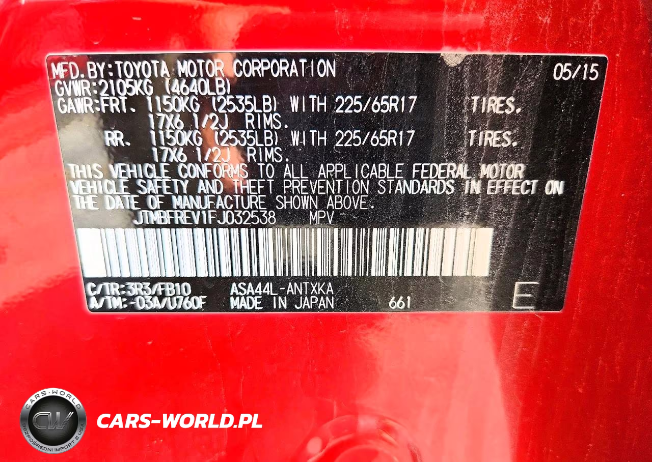 2015 Toyota Rav4 Le VIN:JTMBFREV1FJ032538 - 13