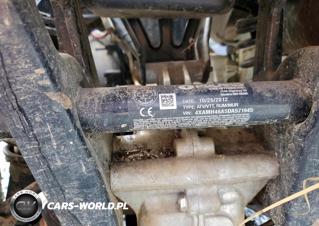 2012 Polaris Sportsman 400 Atv VIN:4XAMH46A5DA571945 - 10