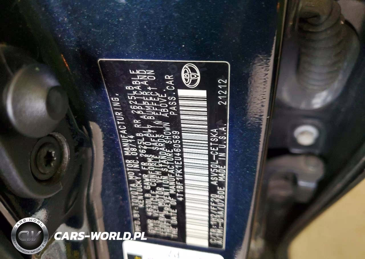 2014 Toyota Camry Se VIN:4T1BF1FK1EU460589 - 12