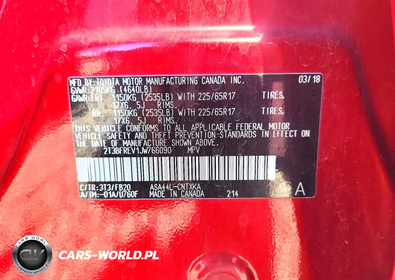 2018 Toyota Rav4 Le VIN:2T3BFREV1JW766090 - 13