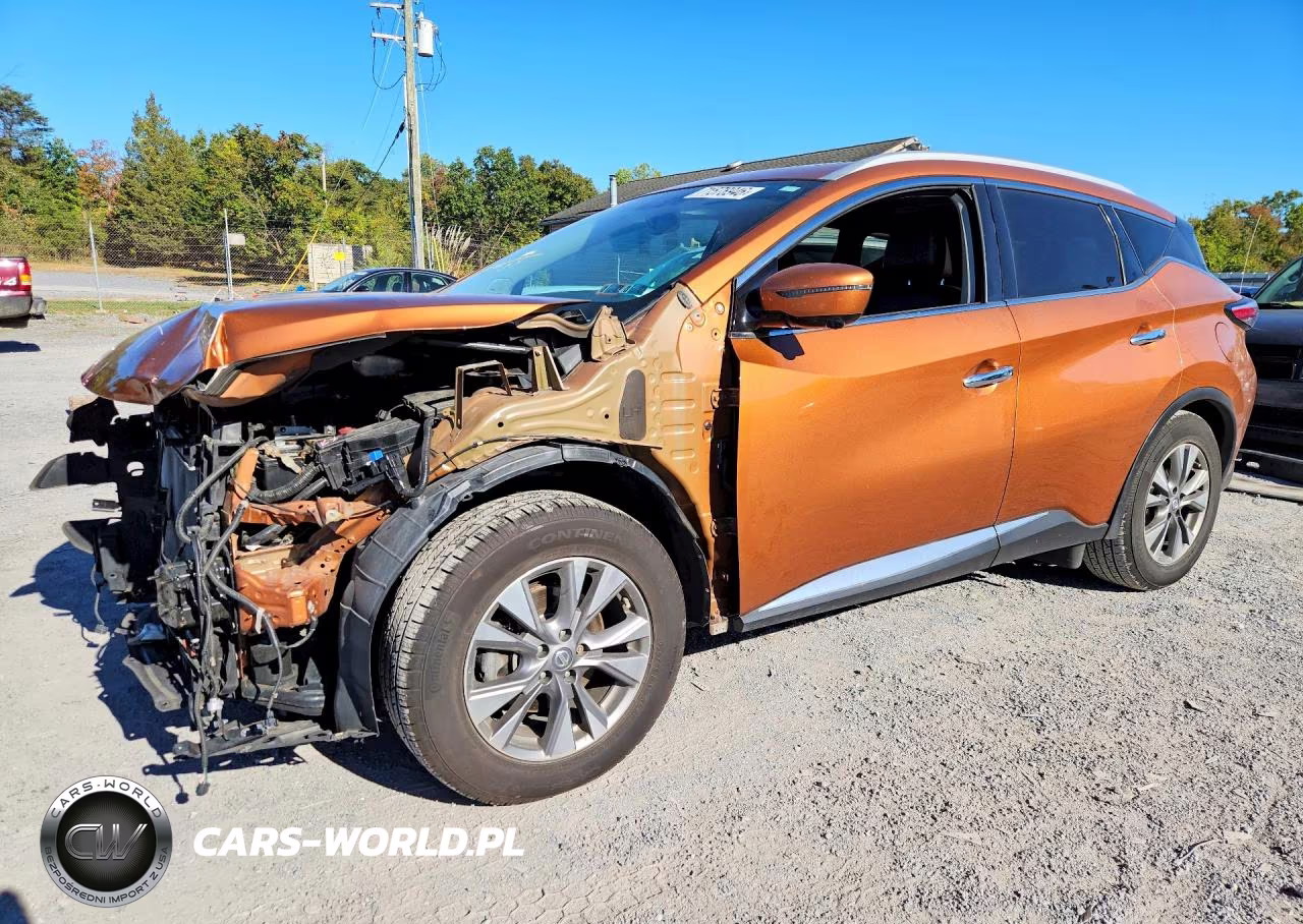 2016 Nissan Murano Sl VIN:5N1AZ2MH0GN103756 - 1