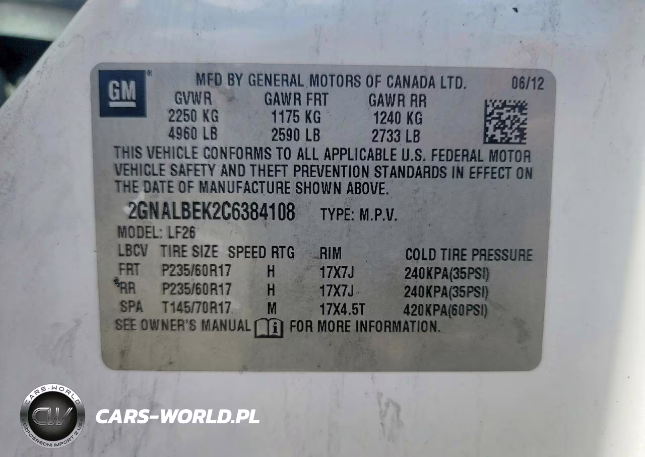 2012 Chevrolet Equinox Ls VIN:2GNALBEK2C6384108 - 13