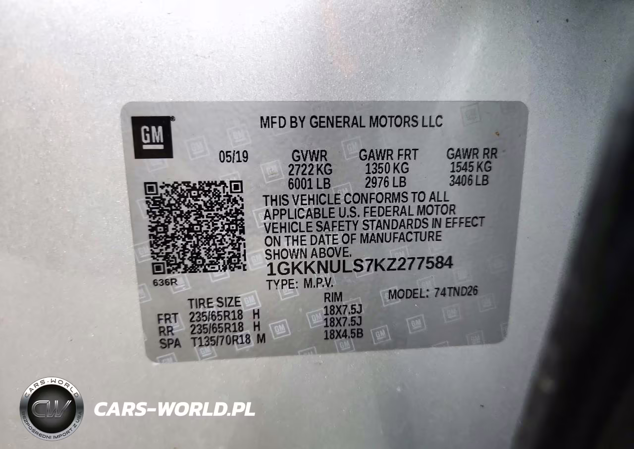 2019 GMC Acadia Slt-1 VIN:1GKKNULS7KZ277584 - 13
