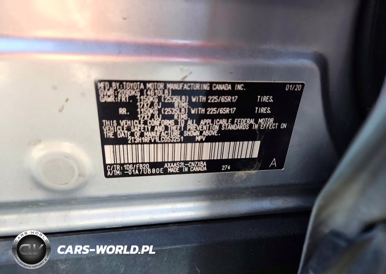 2020 Toyota Rav4 Le VIN:2T3H1RFV1LC053251 - 13