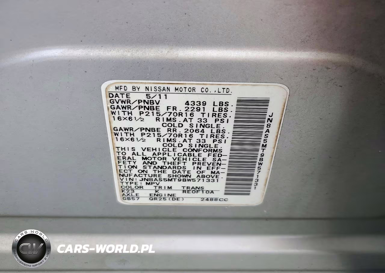 2011 Nissan Rogue S VIN:JN8AS5MT9BW571331 - 13