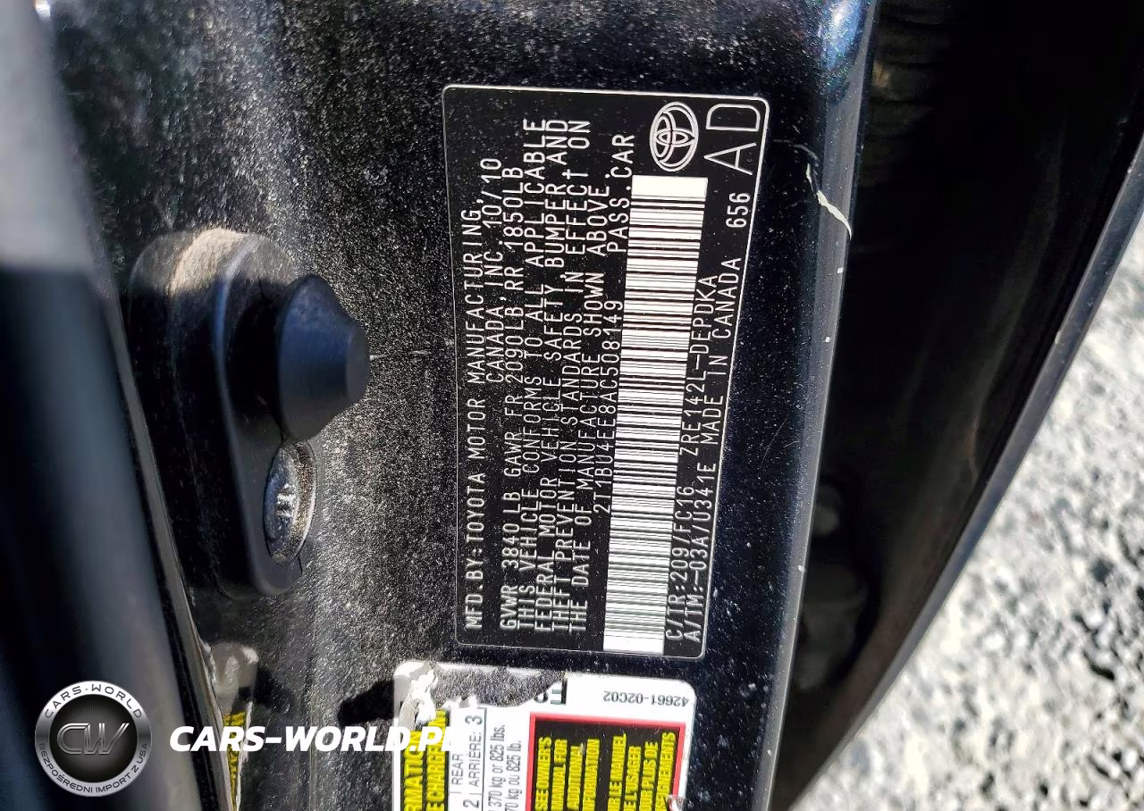 2010 Toyota Corolla Le VIN:2T1BU4EE8AC508149 - 12