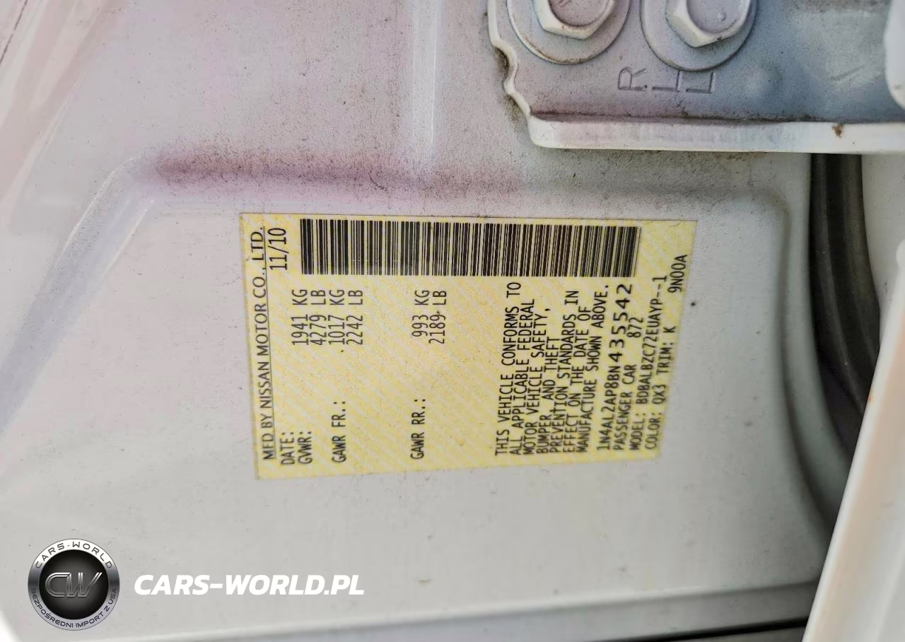 2011 Nissan Altima 2.5 VIN:1N4AL2AP8BN435542 - 13