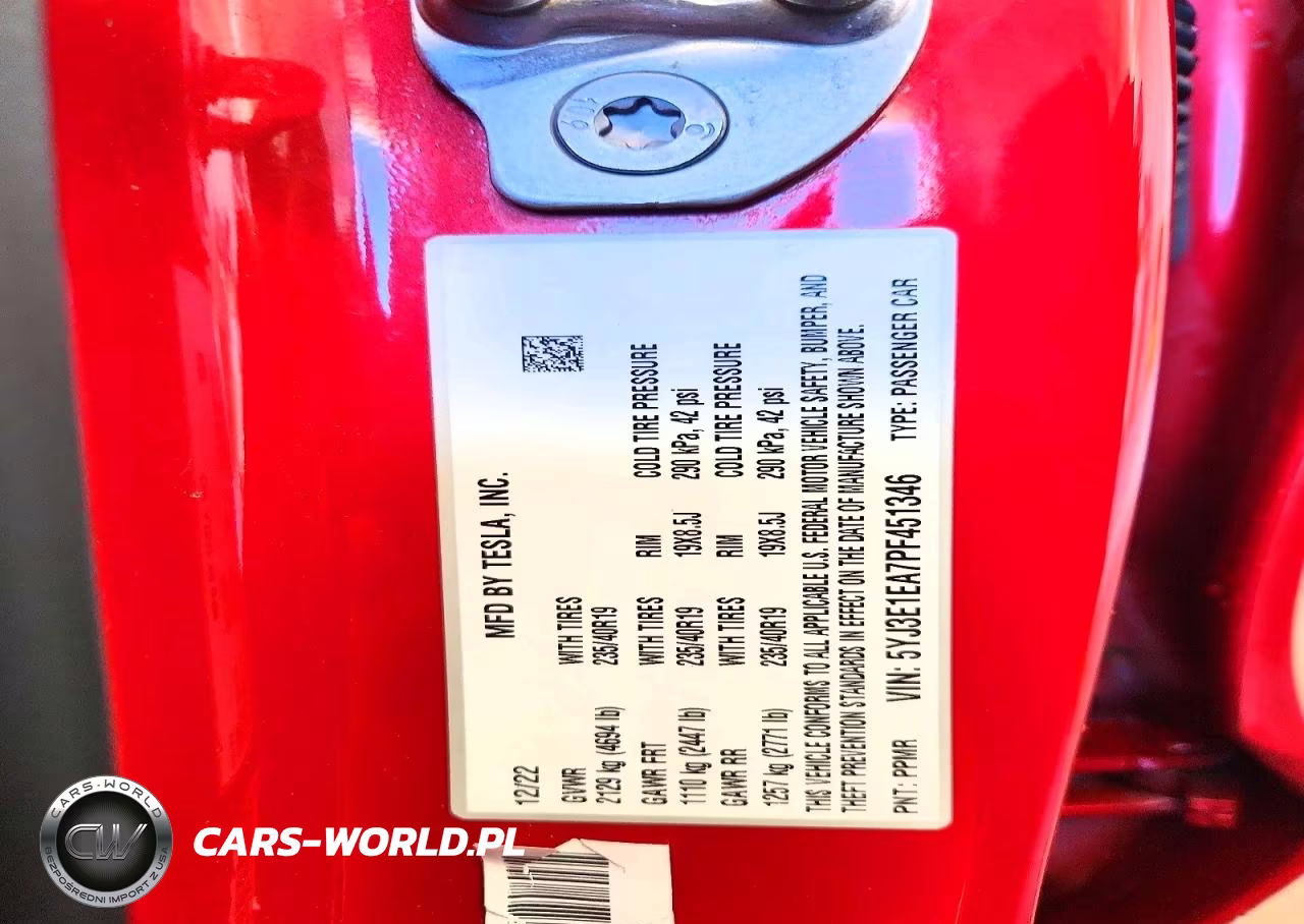 2023 Tesla Model 3 VIN:5YJ3E1EA7PF451346 - 12