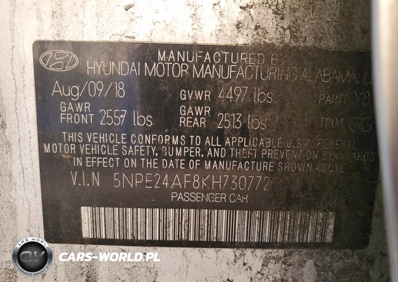 2019 Hyundai Sonata Se VIN:5NPE24AF8KH730772 - 13