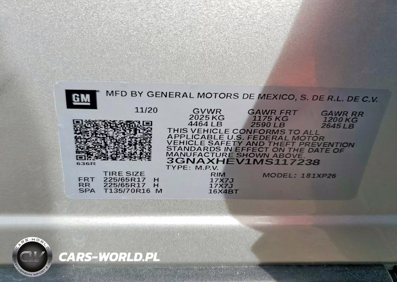2021 Chevrolet Equinox Ls VIN:3GNAXHEV1MS117238 - 14