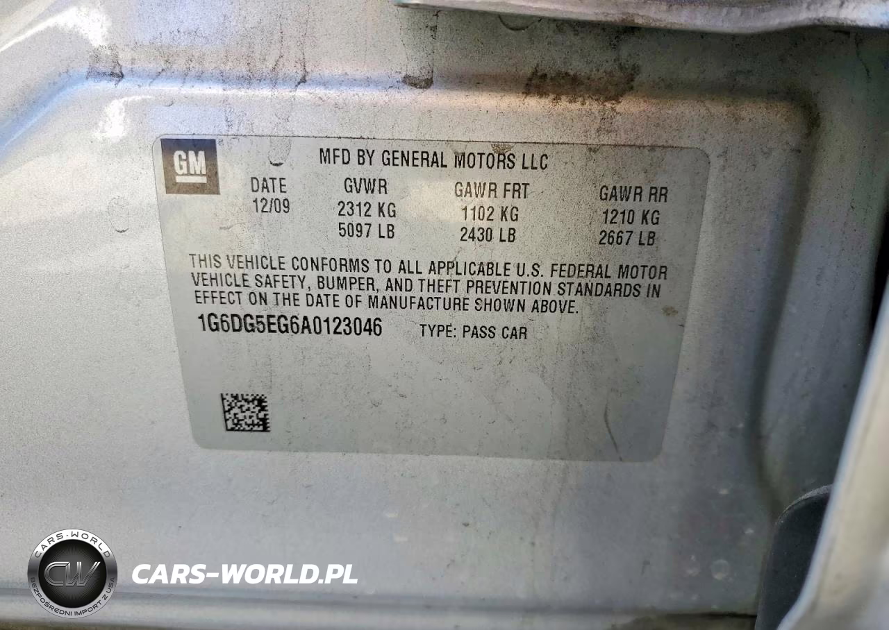 2010 Cadillac Cts Luxury Collection VIN:1G6DG5EG6A0123046 - 12