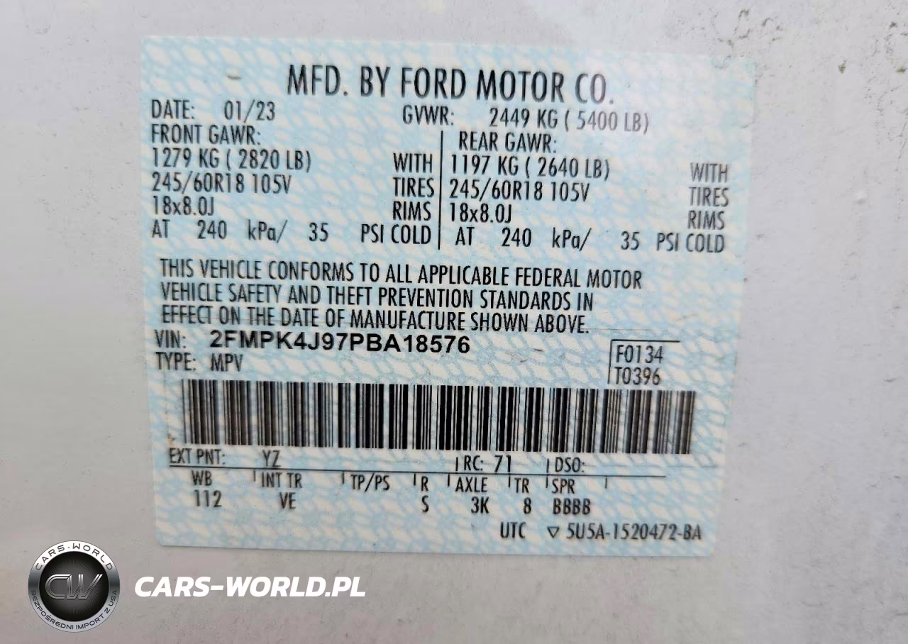 2023 Ford Edge Sel VIN:2FMPK4J97PBA18576 - 13