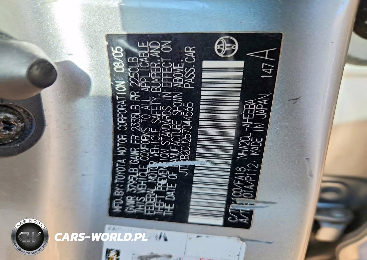 2005 Toyota Prius Base VIN:JTDKB20U257044565 - 12