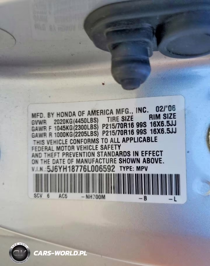 2006 Honda Element Ex VIN:5J6YH18776L006592 - 13