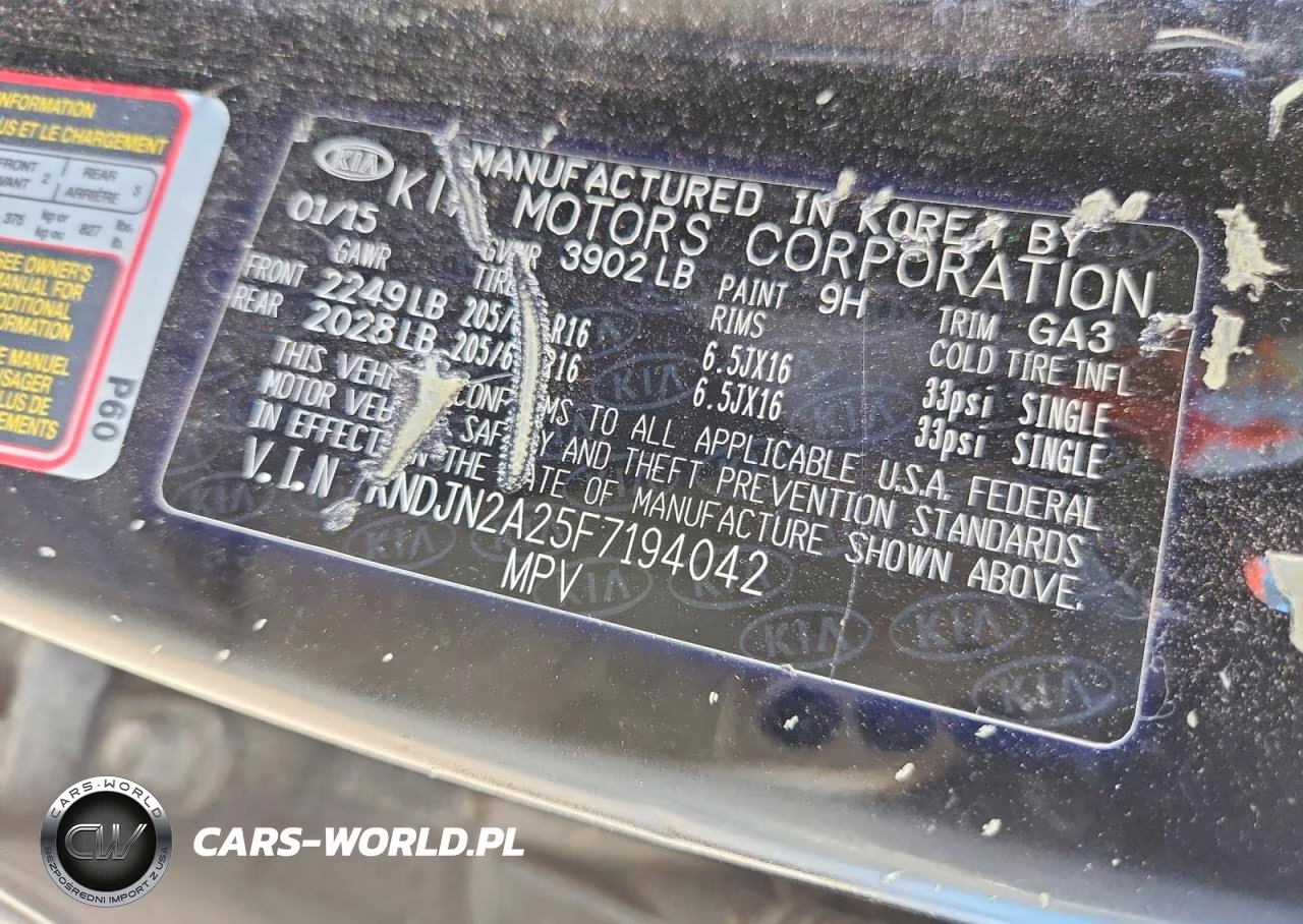 2015 Kia Soul Base VIN:KNDJN2A25F7194042 - 12