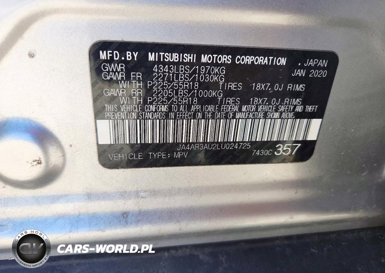 2020 Mitsubishi Outlander Sport Es VIN:JA4AR3AU2LU024725 - 13