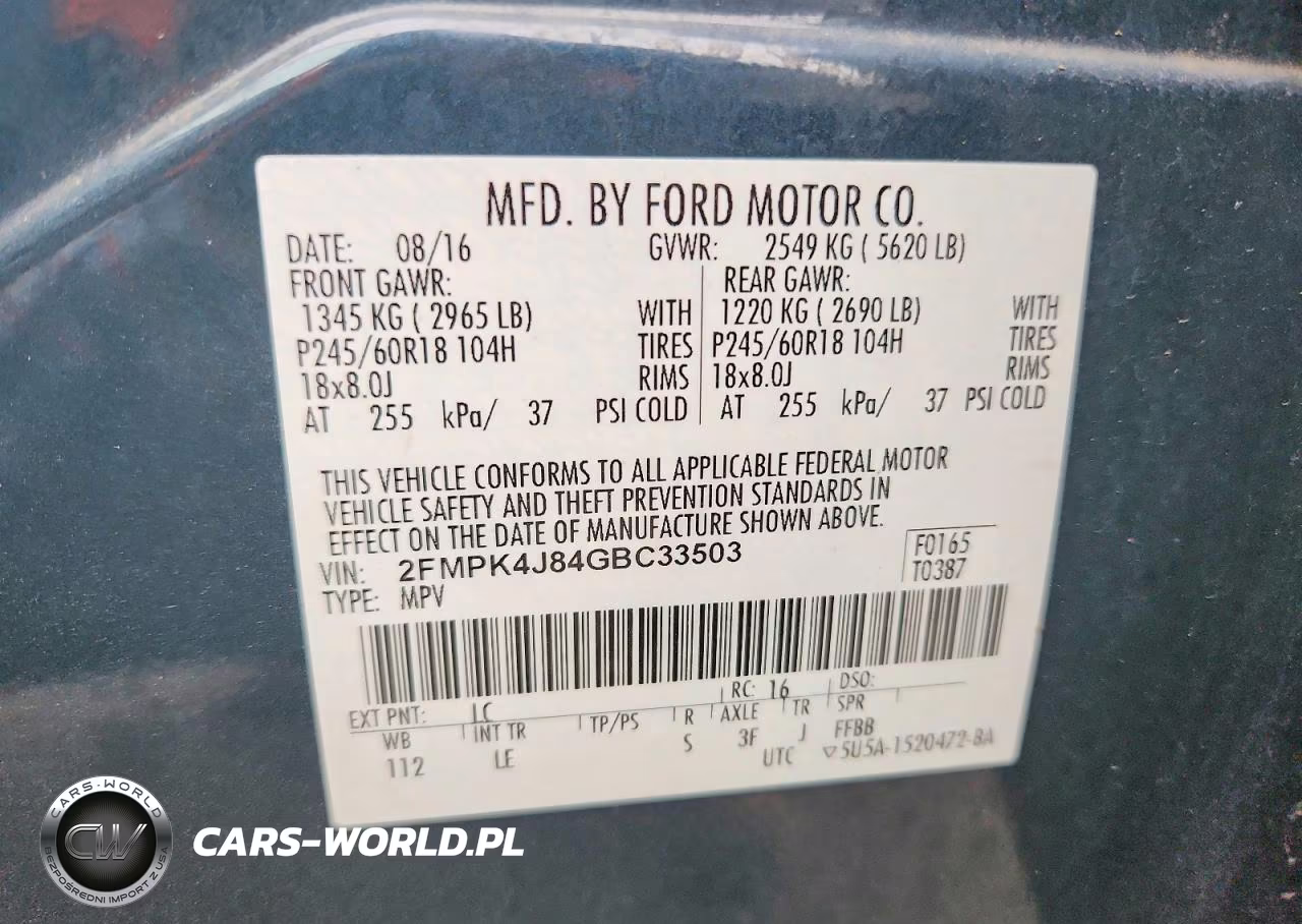 2016 Ford Edge Sel VIN:2FMPK4J84GBC33503 - 13